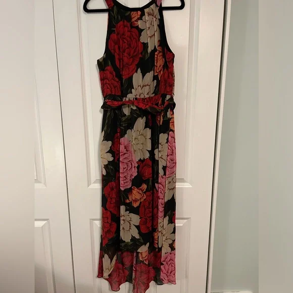 Chiffon high low floral dress - Picture 3 of 3